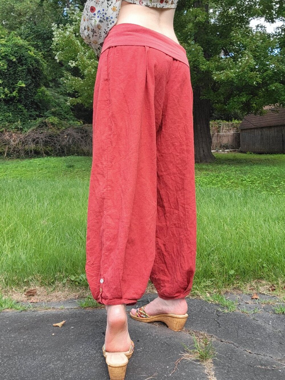❝ Just Jill red rust brown harem pants 🍂. ❞